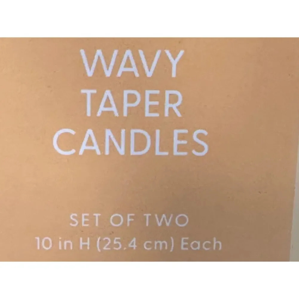 Room Essentials Wavy Taper Candles Set of 2 10